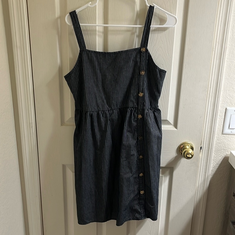 Black Pin Stripe Dress